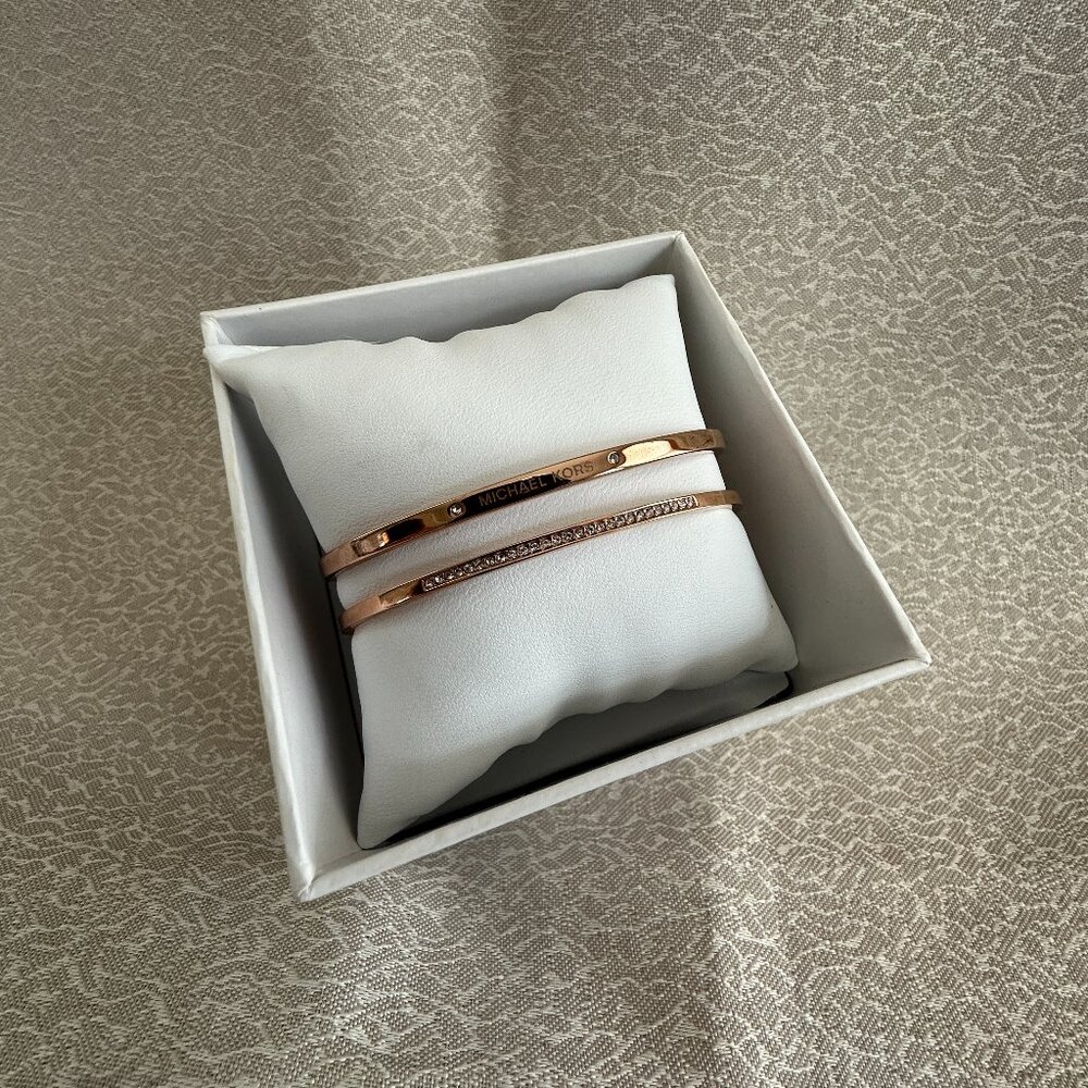Michael Kors MKJ4820791 Cuff Rose Gold Tone Women's Bracelet